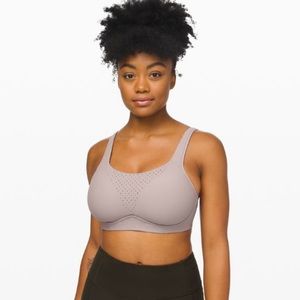 LULULEMON NEW WITH TAGS RUN TIMES SPORTS BRA 34E GRAY